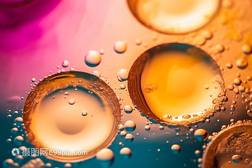 流淌的色彩 液体抽象背景中的视觉诗篇